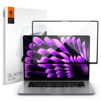 Folie protectie Spigen GLAStR Slim compatibila cu MacBook Air 15 inch 2023 Black
