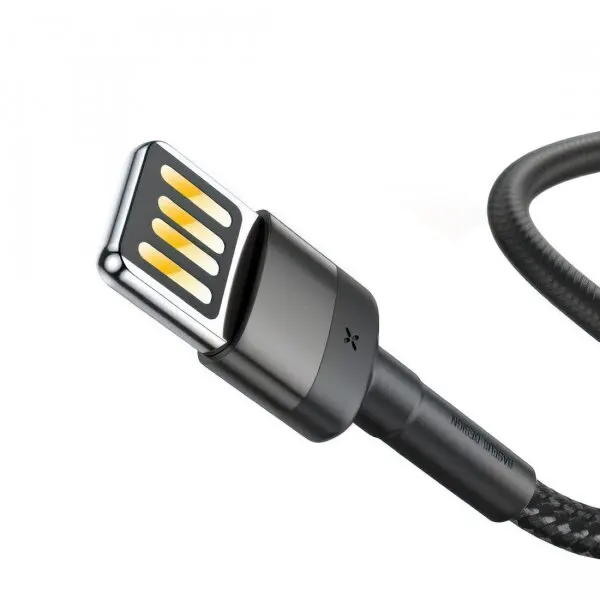 BASEUS Cablu Date si Incarcare USB-A - Lightning Baseus Cafule Special Edition, 18W, 1m, Gri CALKLF-GG1