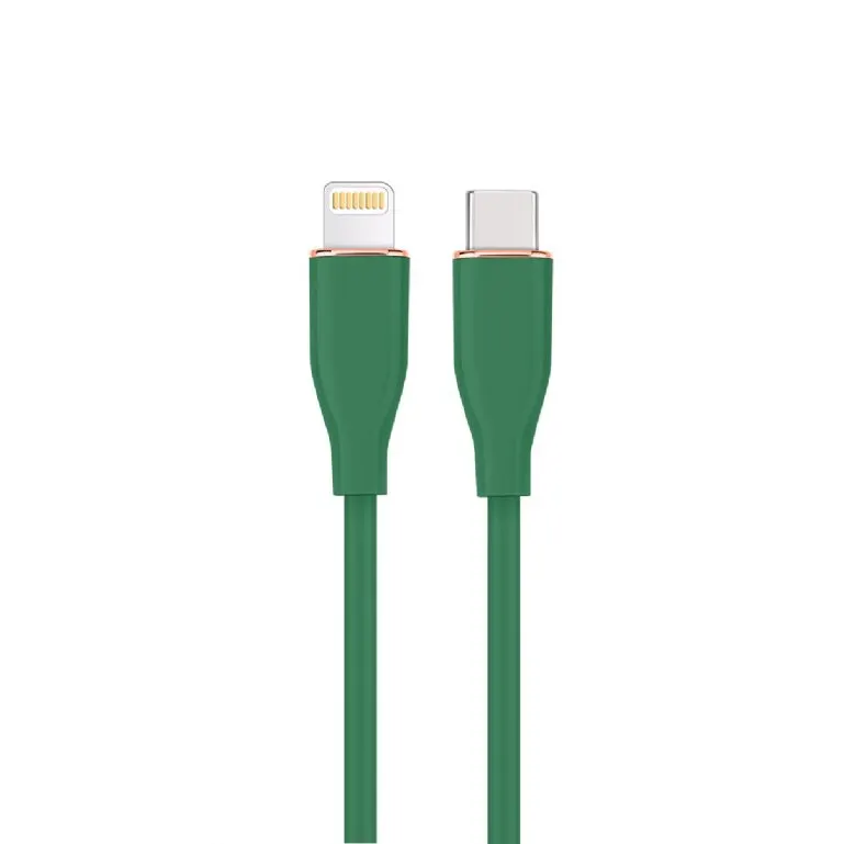 GEMBIRD Cablu de date Gembird CC-USB2S-CM8PM-1.5M-G, USB-C male - Lightning male, 1.5 m, Green