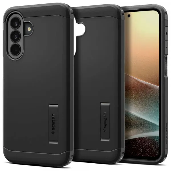 Spigen Husa pentru Samsung Galaxy A37 5G, Spigen, Tough Armor, Neagra ACS11131