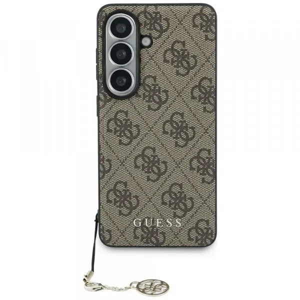 Guess Husa pentru Samsung Galaxy S26 S942, Guess, 4G Classic Logo Charm, Maro