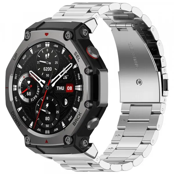 techsuit Curea Techsuit W010 pentru Amazfit T-Rex 3, Argintie