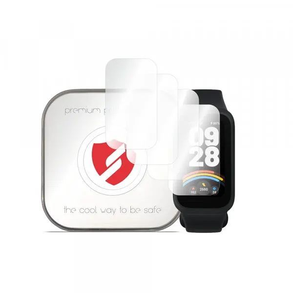 Smart Protection Folie Protectie Smart Protection Premium Classic pentru Xiaomi Smart Band 9 Active, Set 4 bucati, Plastic