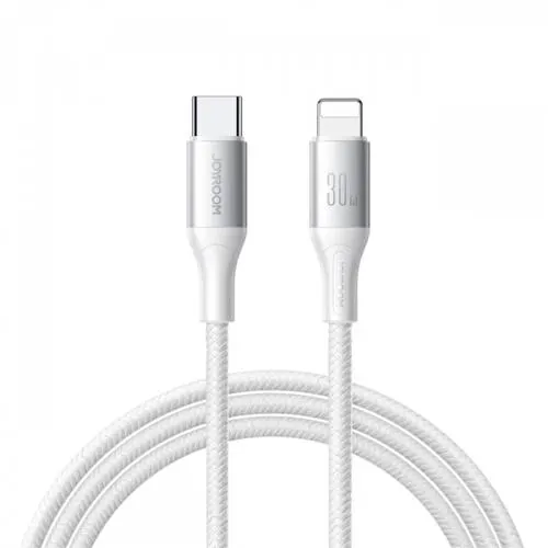 Cablu Date si Incarcare USB-C - Lightning Joyroom S-A28 Flash, 30W, 2m, Alb