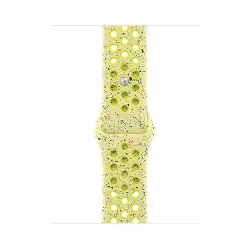 Curea Smartwatch Apple MC1U4ZM/A pentru Watch 40mm, Nike Sport Band, M/L (Galben/Bej)