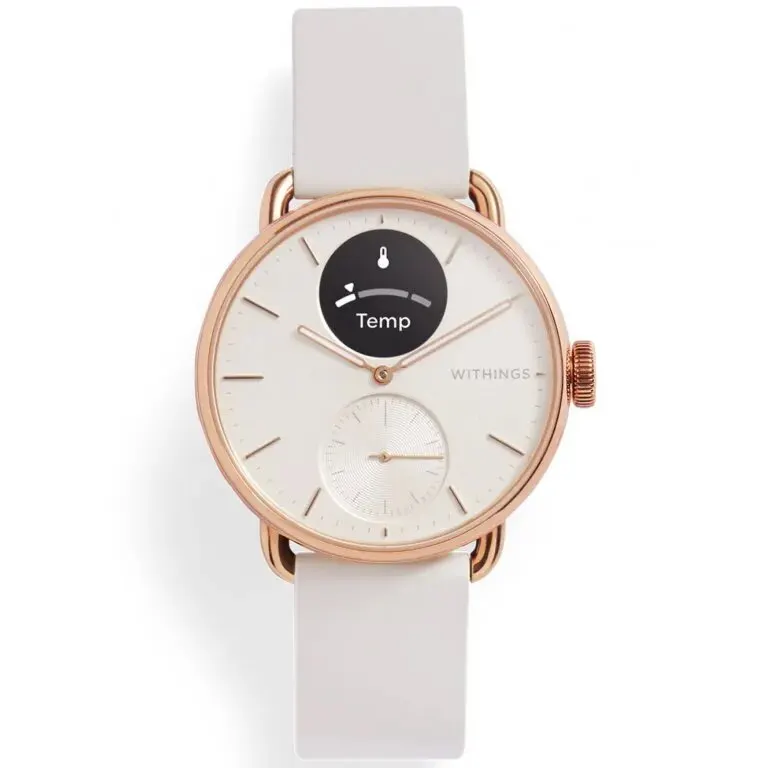 Withings Smartwatch Withings Scanwatch 2, 38mm, Alb-Auriu