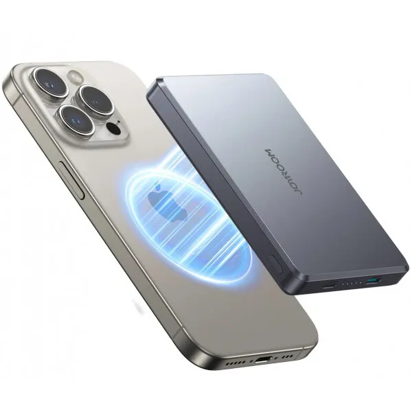 JOYROOM Baterie Externa Wireless Joyroom JR-PBM08 Pro, 10000mAh, 22.5W, PD + FQI, 1 x QI - 2 x USB-C, Gri