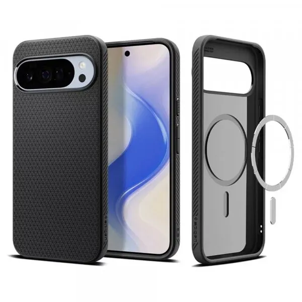 Spigen Husa MagSafe pentru Google Pixel 10 Pro XL, Spigen, Liquid Air, Neagra Mata ACS09718