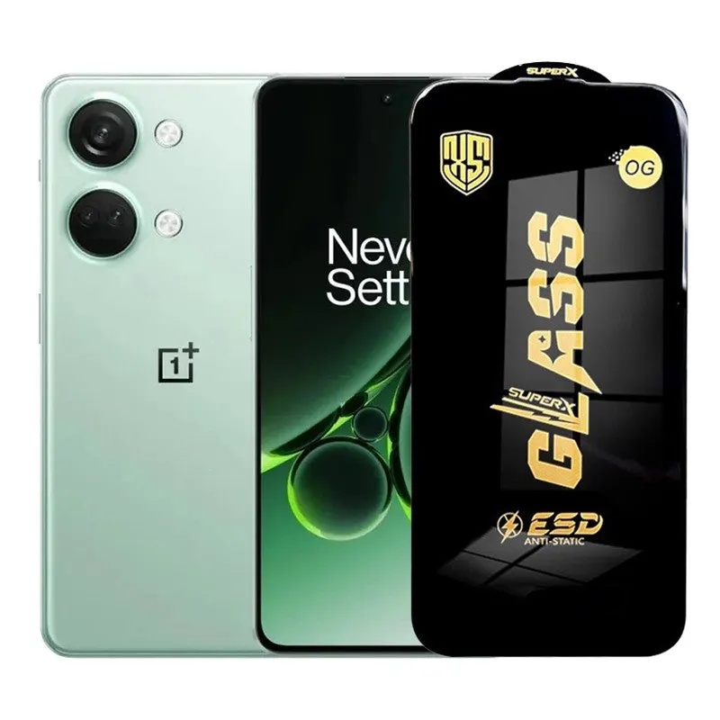 Flippy, Folie de Protectie pentru OnePlus Nord 3, Flippy, Sticla Securizata ESD, Margini Negre