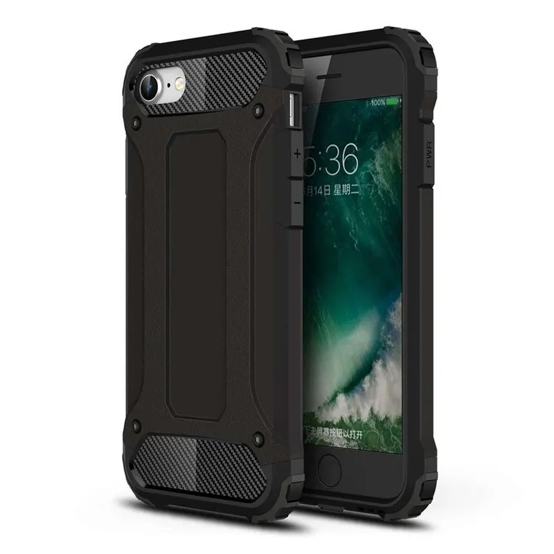 Flippy, Husa Flippy Apple iPhone 8 Defender Model 1, Negru