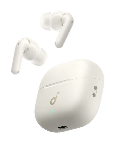 Casti True Wireless, In-Ear, Anker Soundcore P42i, Adaptive ANC, Autonomie 56 ore, LDAC, IP55, Bluetooth 6.1 (Alb)