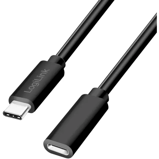 logilink CABLU alimentare si date LOGILINK, pt. smartphone, USB Type-C (T) la USB Type-C (M), 1m, PD 100W, 2 x ecranat, Plastic, Negru, CU0210