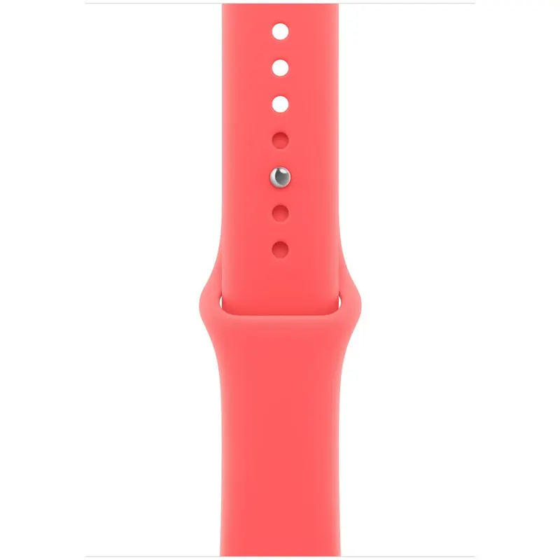 Apple Curea Smartwatch Apple MHYH4ZM/A, pentru Apple Watch 46 mm Sport Band, Marime S/M, Roz Guava
