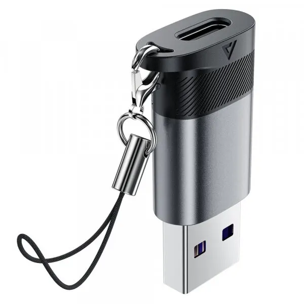 AceFast Adaptor Date si Incarcare USB-C - USB-A Acefast J8, Gri