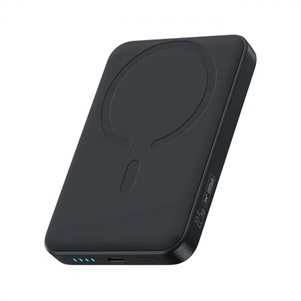 BASEUS Baterie Externa Wireless Baseus EnerFill FM11 Ultra-Mini, 10000mAh, 22.5W, PD + FQI, 1 x QI - 1 x USB-C, Neagra