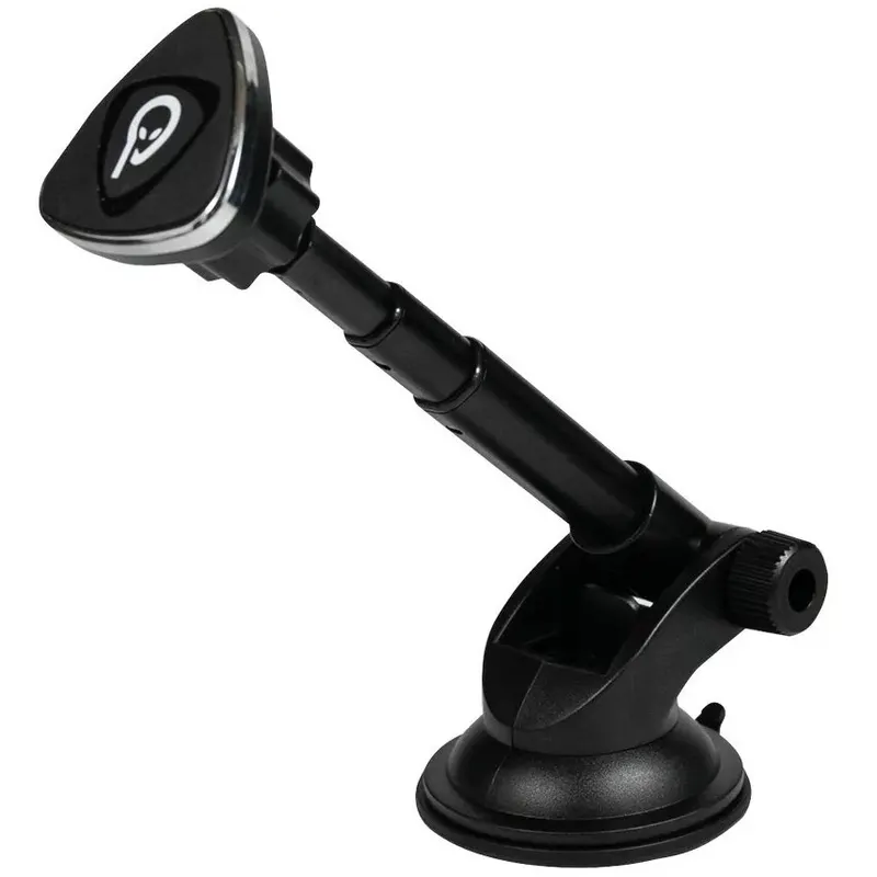 spacer SUPORT auto magnetic SPACER pt. SmartPhone, fixare prin Ventuza sau in Grila de ventilatie, Magnetic, 4 SuperMagneti N50, Brat Telescopic, rotire 360 grade, negru