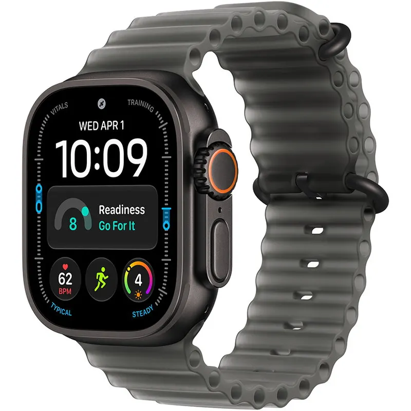 Apple Apple Watch Ultra 4 Cellular 49mm Black Titanium Case with Translucent Black Ocean Band
