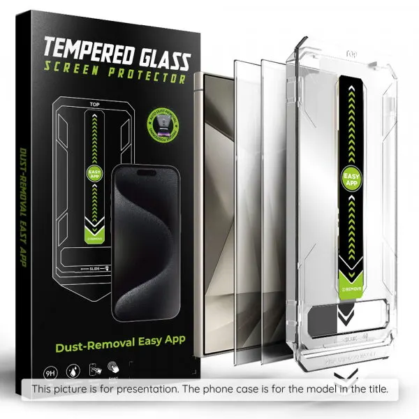 techsuit Folie de protectie Ecran Privacy Techsuit TitanGlass CrystalHD pentru Samsung Galaxy S25+ S936 / S24+ S926, Sticla Securizata, Full Glue, Set 2 bucati