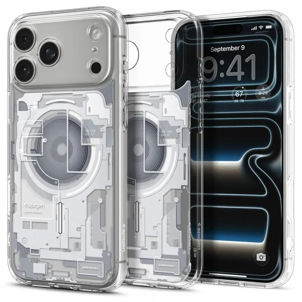 Spigen Husa MagSafe pentru Apple iPhone 18 Pro Max / 17 Pro Max, Spigen, Ultra Hybrid Zero One, Alba ACS12126