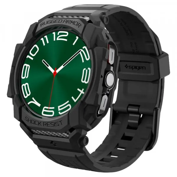 Spigen Husa Spigen Rugged Armor Pro pentru Samsung Galaxy Watch Ultra, Neagra ACS08427