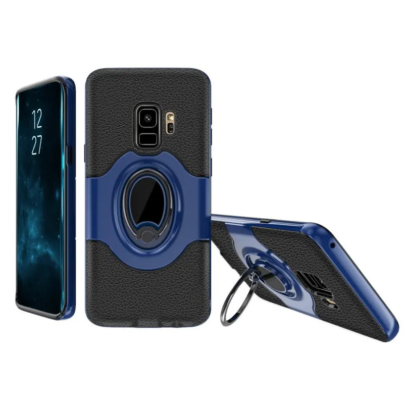 Samsung, Husa Samsung Galaxy S9 Ipaky Ring Albastru