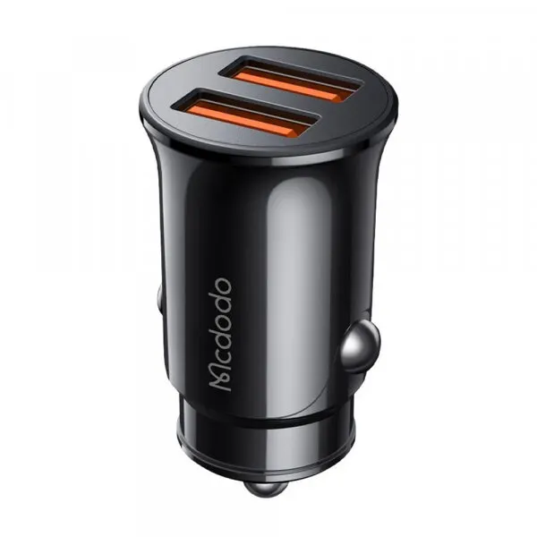 Mcdodo Incarcator Auto McDodo CC-6602, 12W, 2.4A, 2 x USB-A, Negru