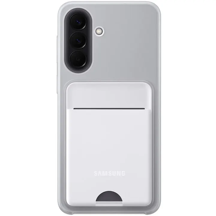 Samsung Husa telefon, Carcasa protectie spate Samsung Card Slot Case (A576), pentru Galaxy A57, Gri deschis