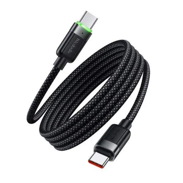 Mcdodo Cablu Date si Incarcare USB-C - USB-C McDodo CA-2000 Self Winding, 60W, 1.2m, Negru