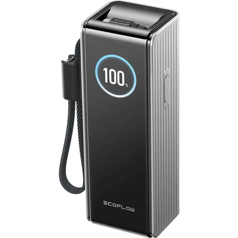 ECOFLOW Baterie externa EcoFlow RAPID 25000 mAh, 170W, cabluri incorporate de 100W, Gri