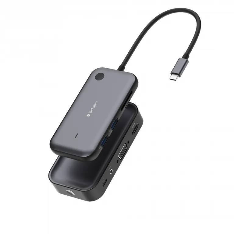 Verbatim Adaptor wireless Verbatim Share My Screen 1080pUSB-C, Hub WDA-01, Negru