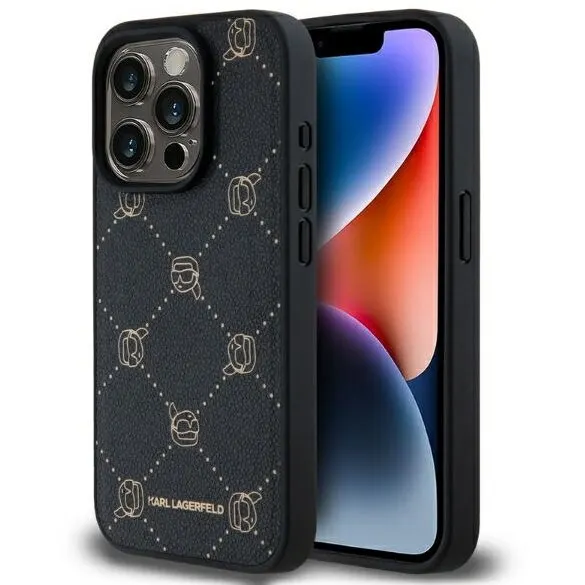 Karl Lagerfeld Husa MagSafe pentru Apple iPhone 15 Pro Max, Karl Lagerfeld, Karl's Head, Neagra