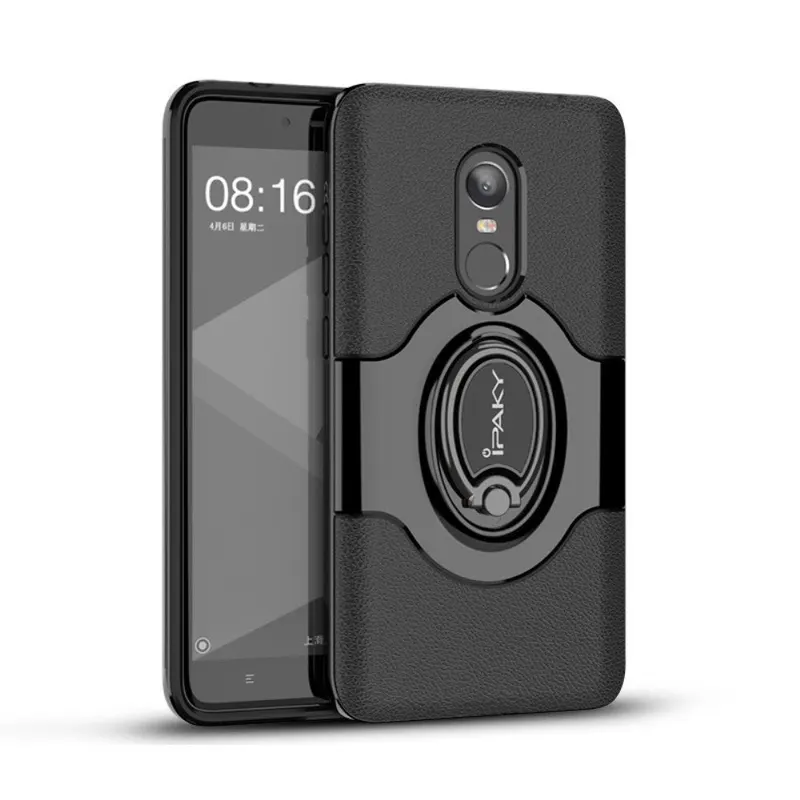 Xiaomi, Husa de protectie pentru Xiaomi Redmi Note 4X Ipaky Ring Negru