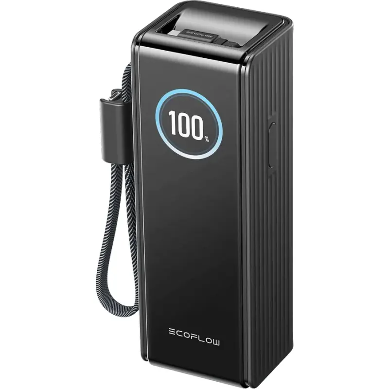 ECOFLOW Baterie externa EcoFlow RAPID 25000 mAh, 170W, cabluri incorporate de 100W, Negru