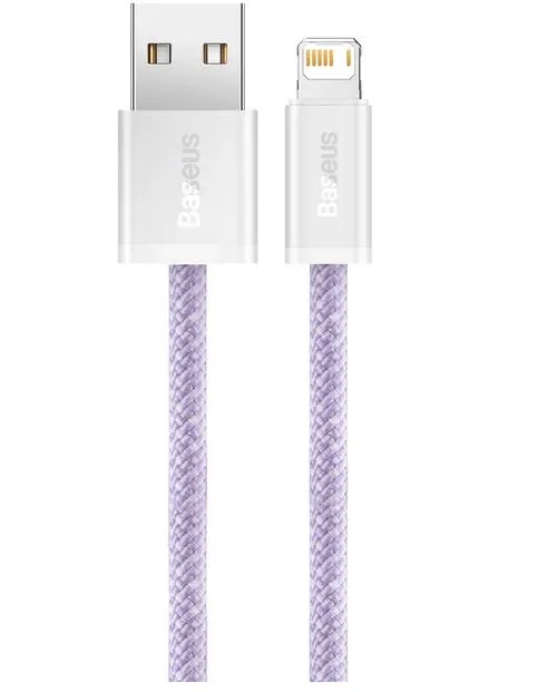 Cablu Date si Incarcare USB-A - Lightning Baseus Dynamic Series, 18W, 2m, CALD000505 (Mov)
