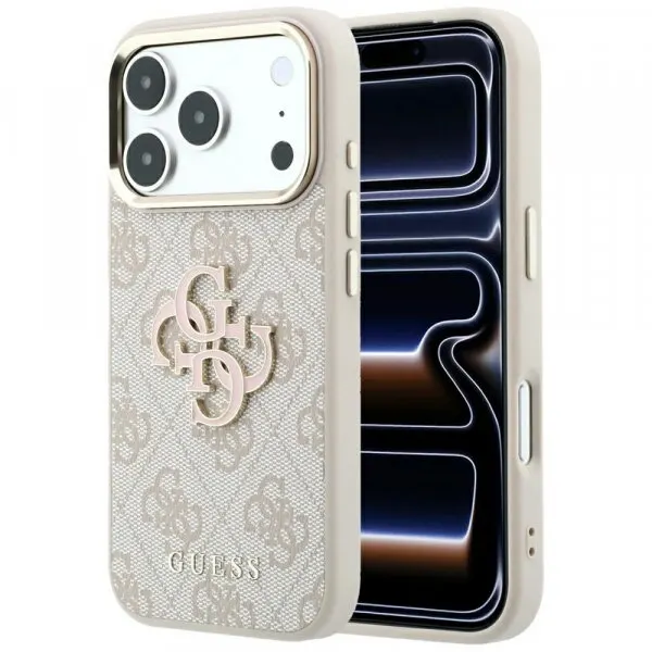 Guess Husa pentru Apple iPhone 18 Pro Max / 17 Pro Max, Guess, 4G Big Resin Logo, Roz