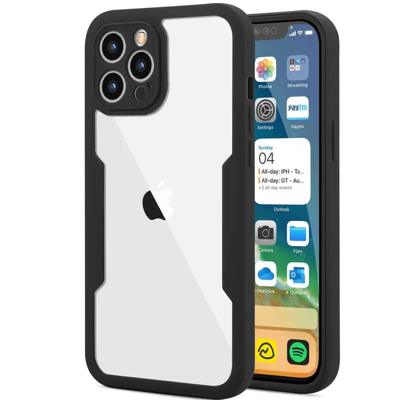 Samsung, Husa Max Defence pentru Samsung Galaxy S21 FE, Bumper Negru, Fata Dubla Transparenta