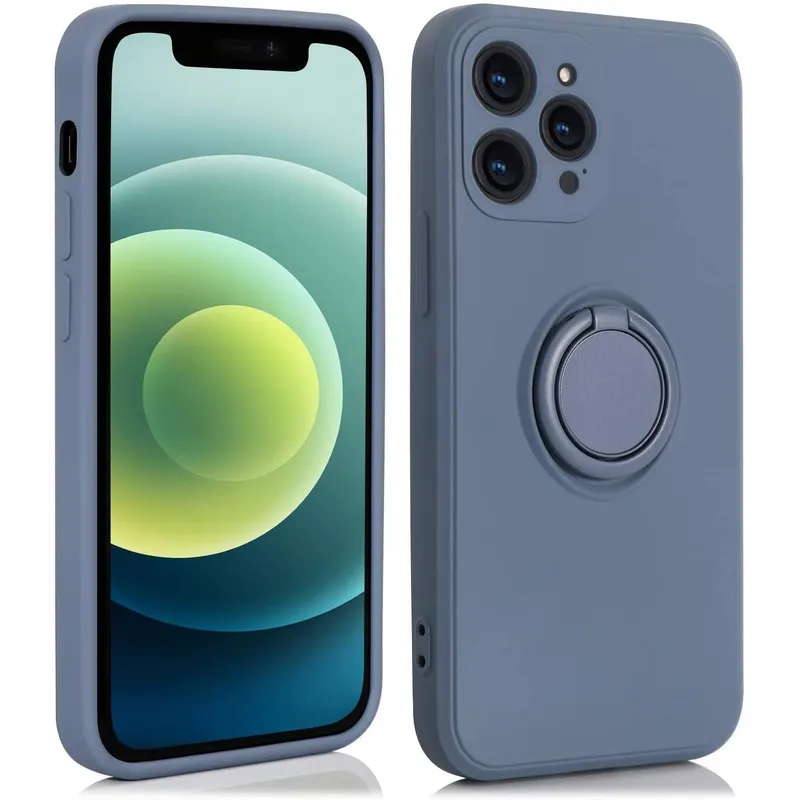Flippy, Husa protectie Flippy compatibila cu Samsung Galaxy A52 Liquid Silicone Ring cu suport rota