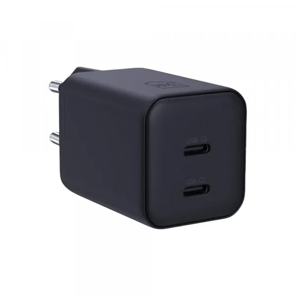 3MK Incarcator Retea 3MK Hyper, 45W, 2 x USB-C, Negru