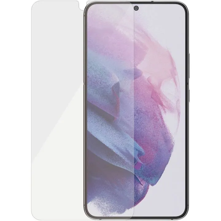 Panzerglass Folie protectie Panzerglass E2E Microfracture Samsung S22 S901, Edge-to-Edge, Microfracture+, antibacteriana