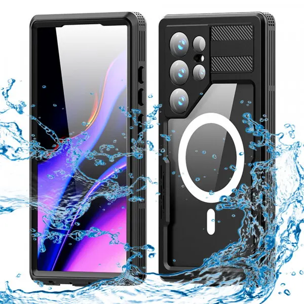 ShellBox Husa Waterproof pentru Samsung Galaxy S24 Ultra S928, ShellBox, Neagra