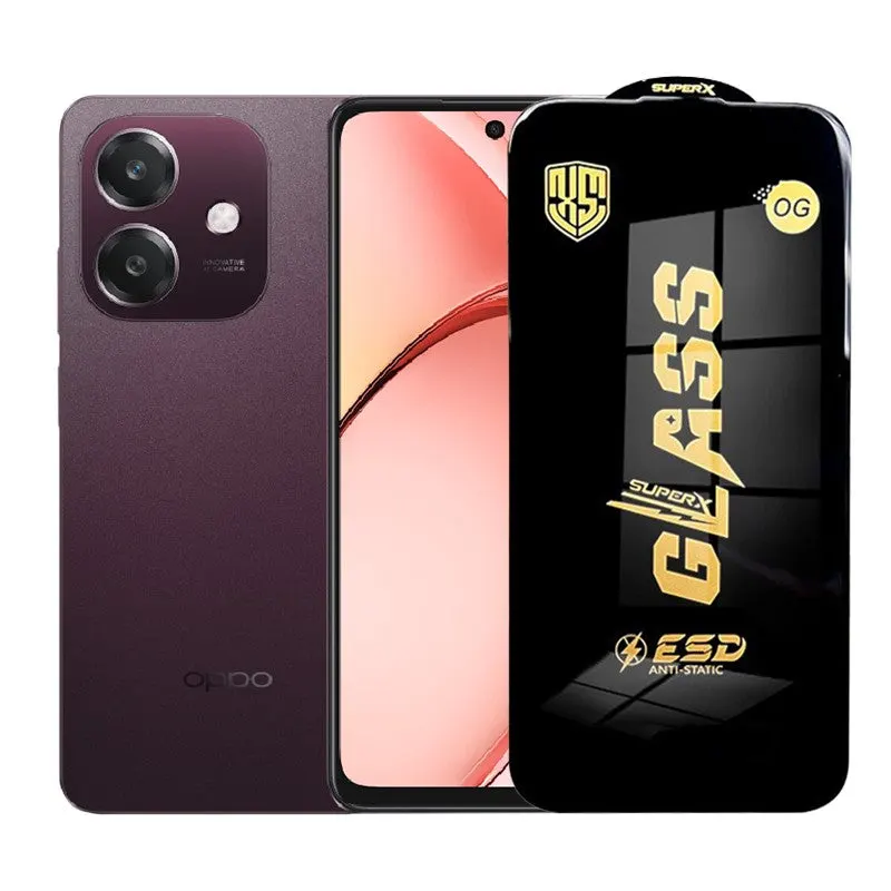 Flippy, Folie de Protectie pentru Oppo A3, Flippy, Sticla Securizata ESD, Margini Negre