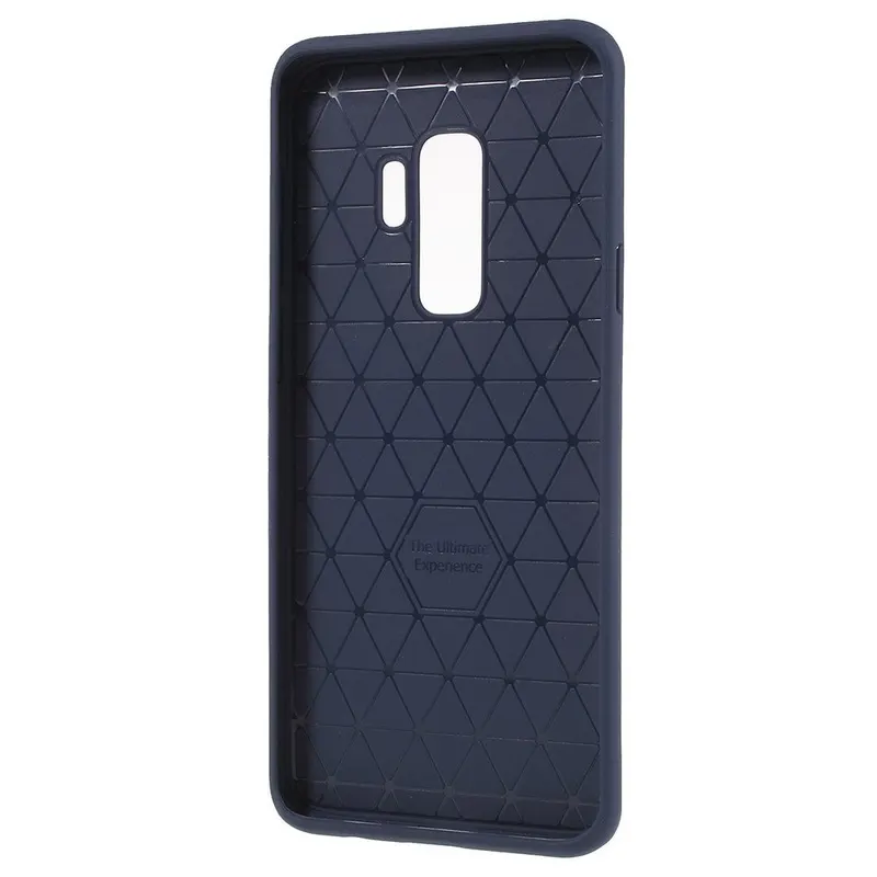 Samsung, Husa Samsung Galaxy S9 Ipaky Elegant Grid Design TPU Hybrid Albastru