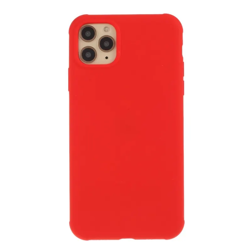 Apple, Husa protectie compatibila cu Apple iPhone 11 Pro Liquid Silicone Case Rosu