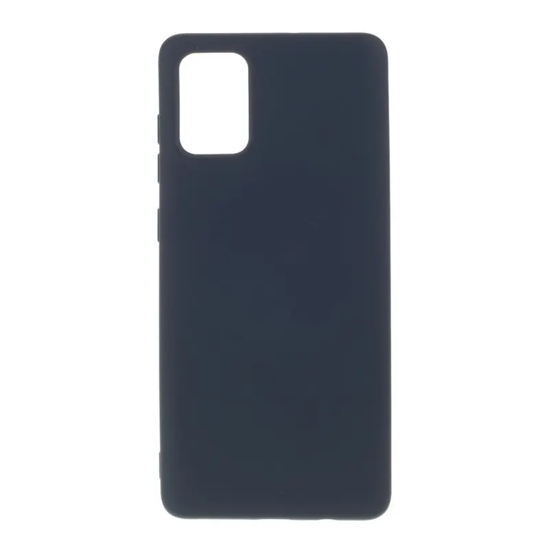 Samsung, Husa protectie compatibila cu Samsung A71 Liquid Silicone Case Albastru inchis
