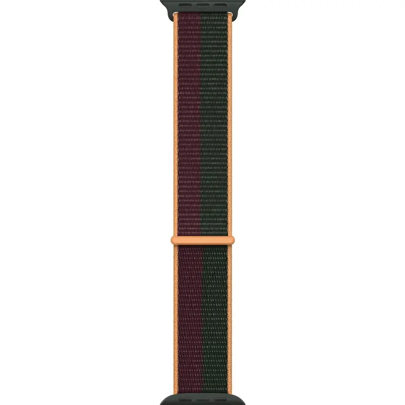 Apple Curea Apple Watch Sport Loop, 41mm, Dark Cherry/Forest Green