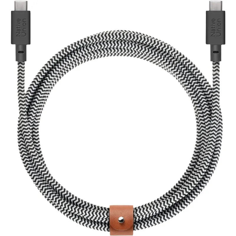 NATIVE UNION Native Union Belt Cable XL USB-C to USB-C 3m - Zebra