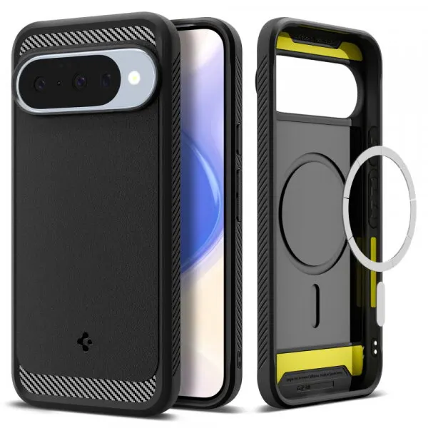 Spigen Husa MagSafe pentru Google Pixel 10 Pro / 10, Spigen, Rugged Armor, Neagra Mata ACS09698