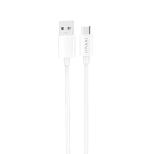 Cablu pentru incarcare si transfer de date Dudao L4ST, USB/USB-C, 2A, 1m, Alb