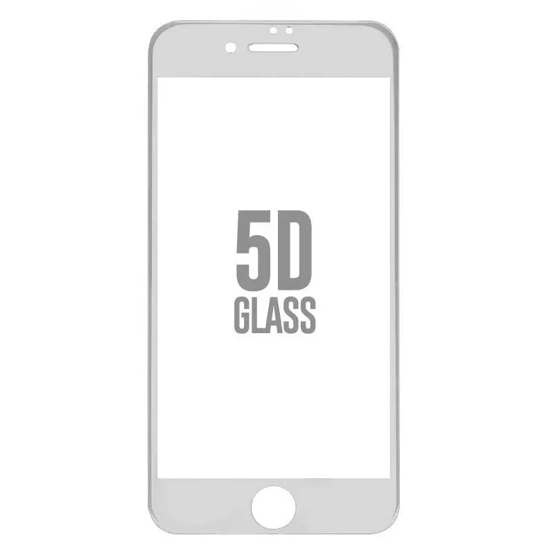 Apple, Folie Sticla Apple iPhone 8 4D / 5D Alb