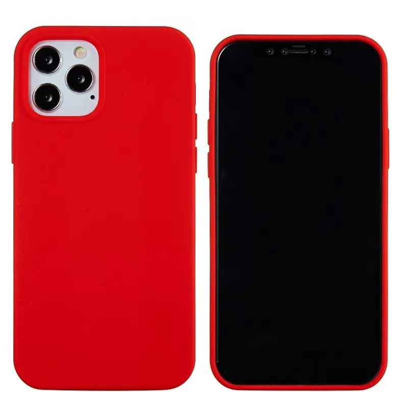 Apple, Husa protectie compatibila cu Apple iPhone 11 Pro Max Liquid Silicone Case Rosu